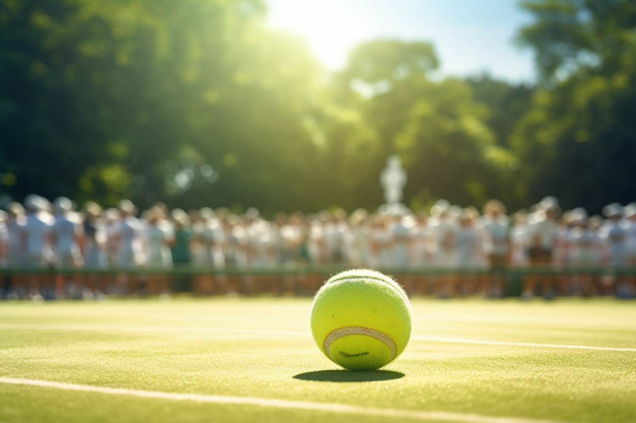 Pilka konczaca partie gry w tenisie